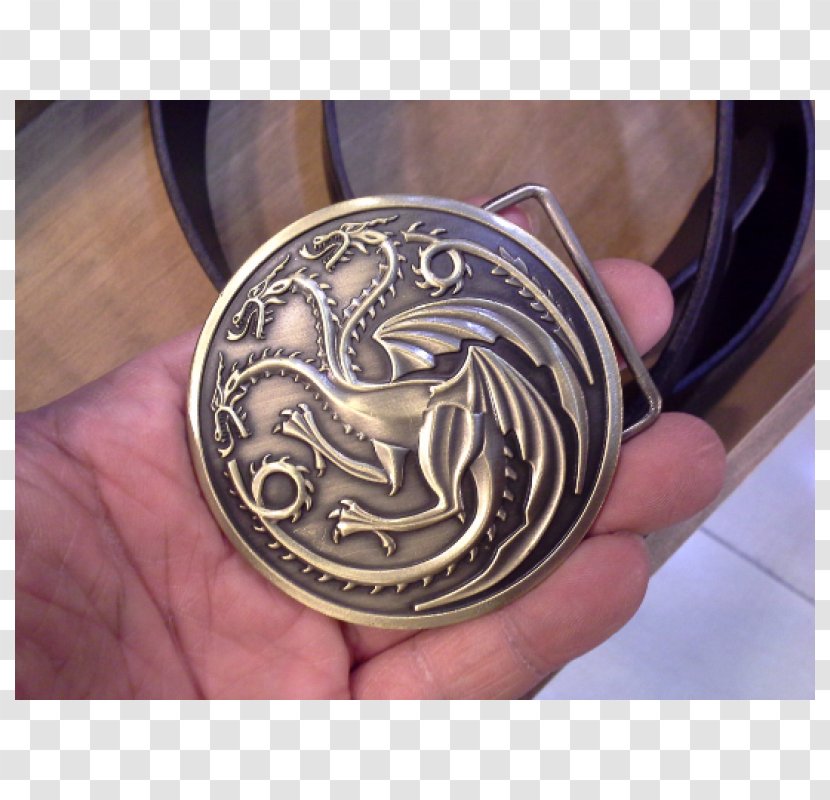 Fire And Blood Silver Coin Belt Buckles Transparent PNG