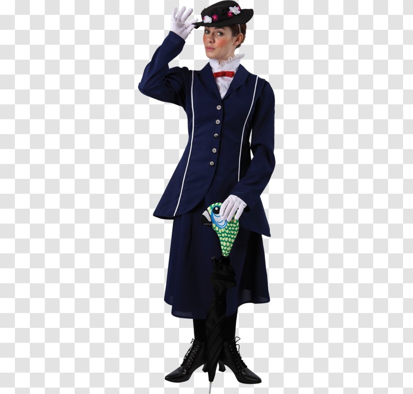 Mary Poppins Costume Party Clothing Dress - Collar Transparent PNG