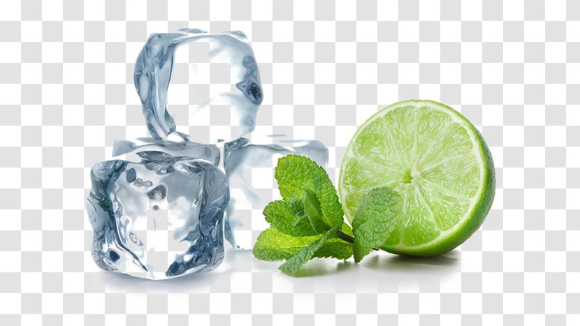 Cocktail Water Mint Lemon Ice Cube Lime Transparent PNG