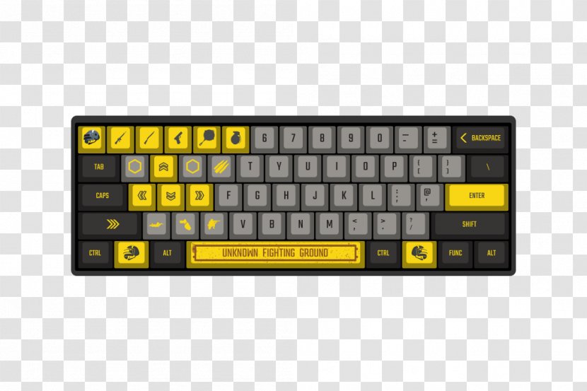 Computer Keyboard Keycap Caps Lock Numeric Keypads Space Bar - Winner Chicken Dinner Transparent PNG