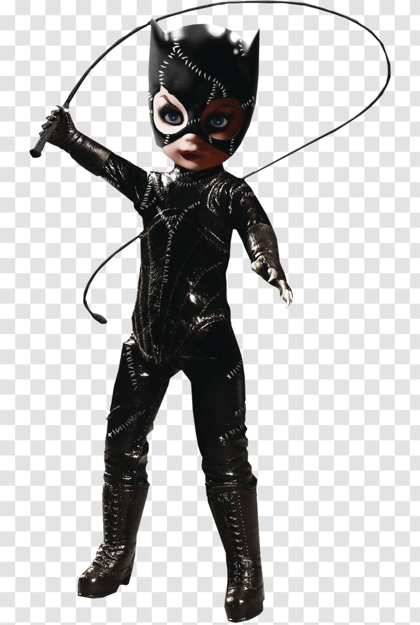 Catwoman Harley Quinn Batman Living Dead Dolls Mezco Toyz - Silhouette Transparent PNG