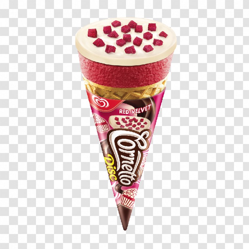 Red Velvet Cake Ice Cream Cones Cornetto - Streets - Shop XChin Transparent PNG