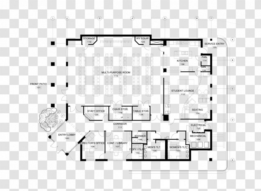 Floor Plan House Drawing - Architectural - Cad Transparent PNG