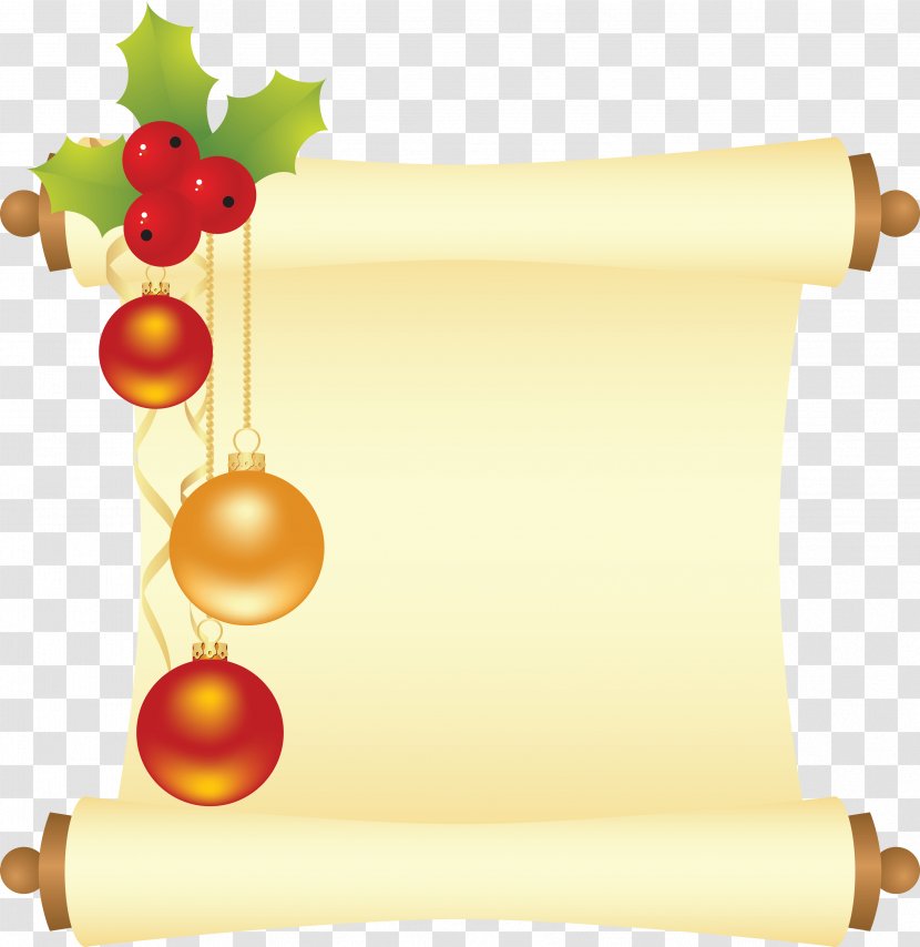 Paper Christmas Parchment Santa Claus Party - Creative Transparent PNG