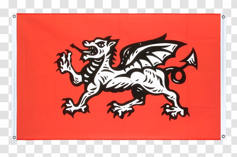 Wessex White Dragon Flag Of England Wales Old English - Flags The World Transparent PNG