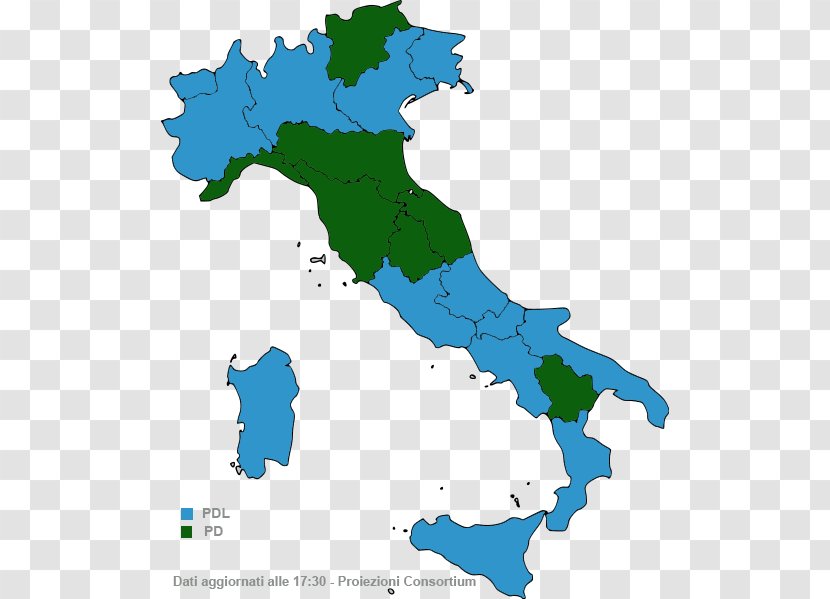 Vector Graphics Regions Of Italy Map Image Clip Art - Shape - Mappa Transparent PNG