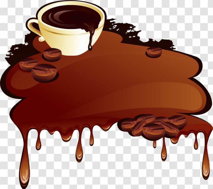 Coffee Bean Food - Concepteur - Chocolate Splash Transparent PNG