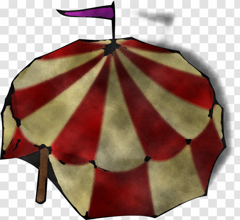 Maroon Umbrella Transparent PNG