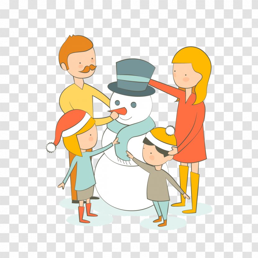 Snowman Euclidean Vector Clip Art - Material Transparent PNG