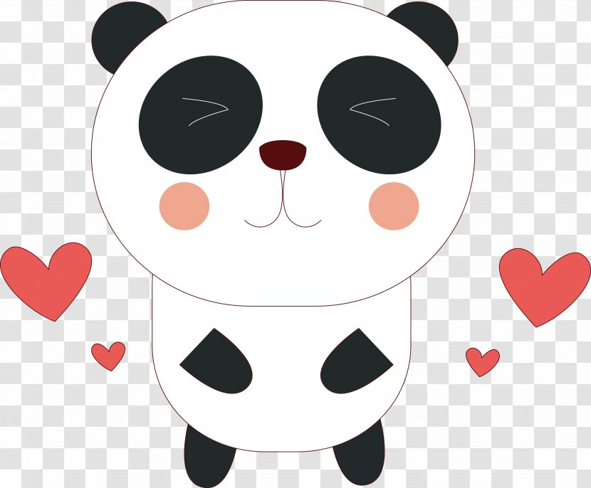 Giant Panda Bear Red - Tree - Confession Transparent PNG
