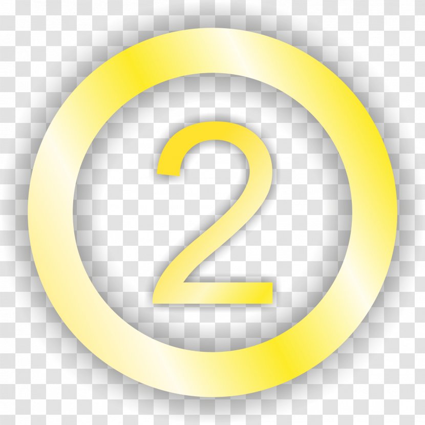 Trademark Number - Yellow - Design Transparent PNG