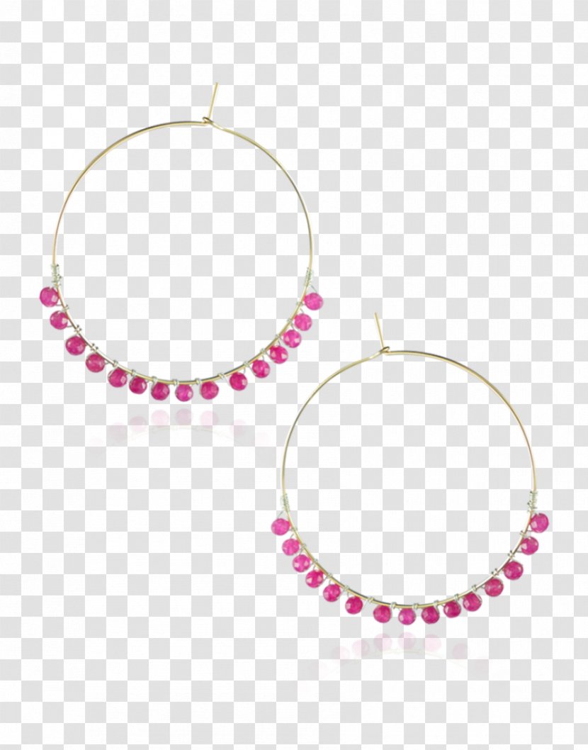 Earring Ruby Jewellery Imitation Gemstones & Rhinestones - Ironon - Hanging Beads Transparent PNG