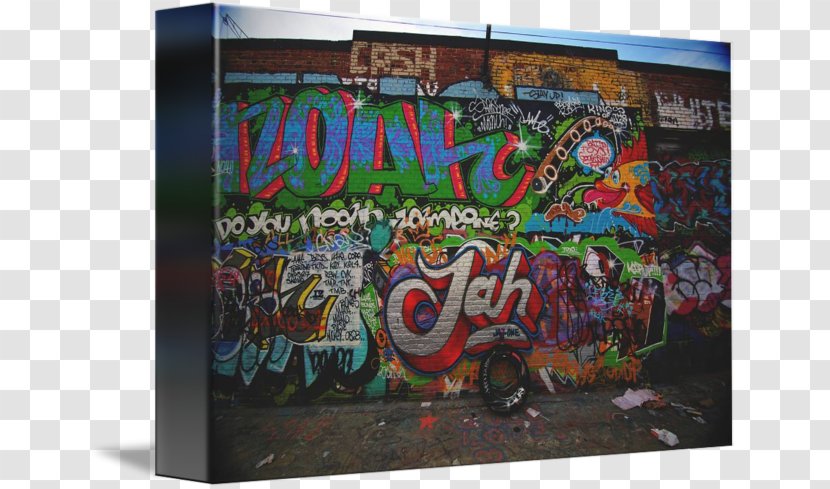 Graffiti Mural Gallery Wrap Street Art Poster Transparent PNG