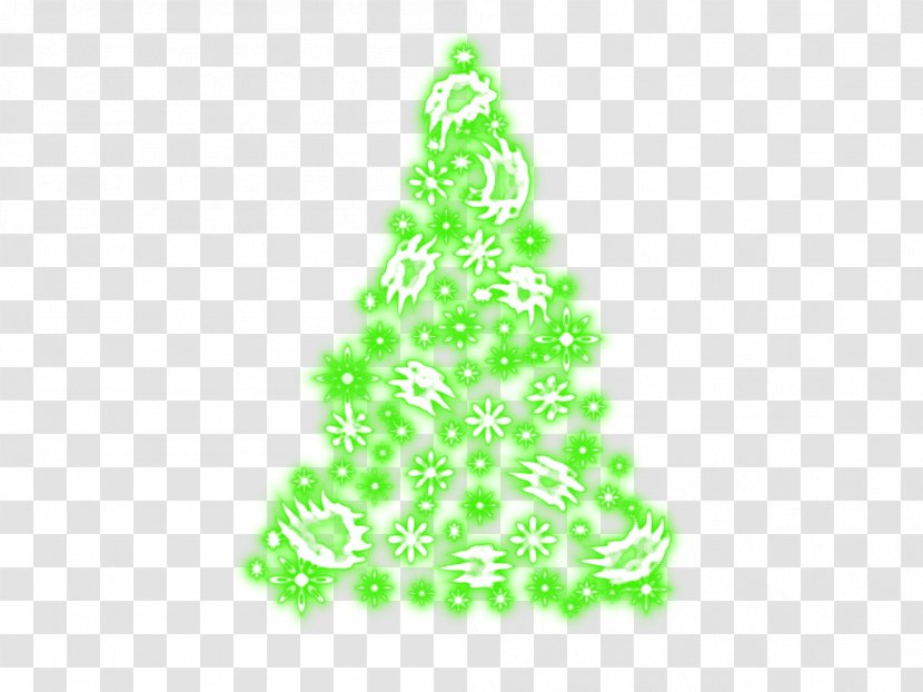 Spruce Christmas Tree Ornament Decoration - Conifer - Luces Transparent PNG