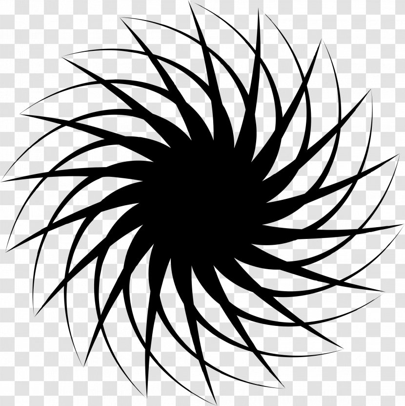 Line Art Drawing Black And White Clip - Cycling - Flower Transparent PNG