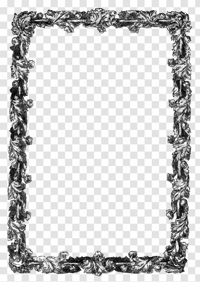 Picture Frames Royalty-free Depositphotos Stock Photography - Black And White - Dragon Frame Transparent PNG