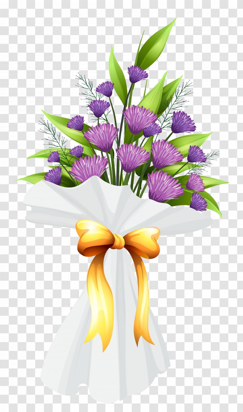 Floral Design Cut Flowers Flower Bouquet Purple - Wedding - Clipart Image Transparent PNG