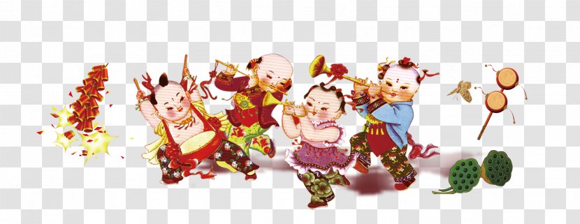 Firecracker Chinese New Year Fireworks - Doll Transparent PNG