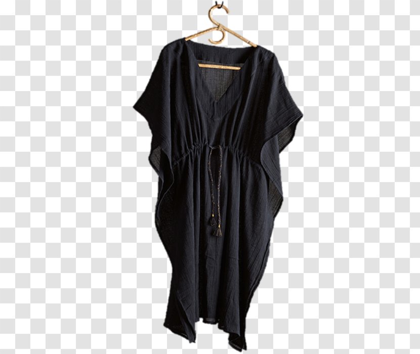 Shoulder Little Black Dress Sleeve Outerwear - Kaftan Transparent PNG