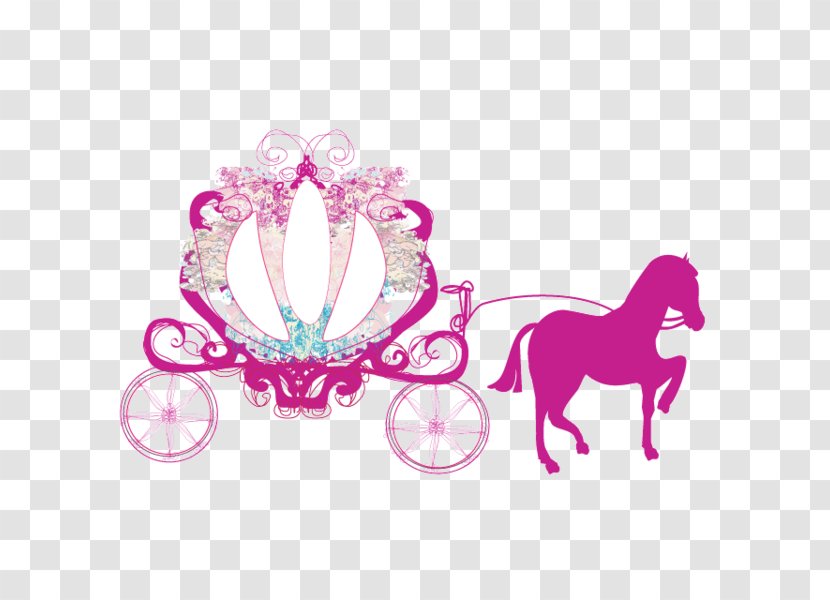 Carriage Cinderella Horse And Buggy Clip Art - Disney Princess Transparent PNG