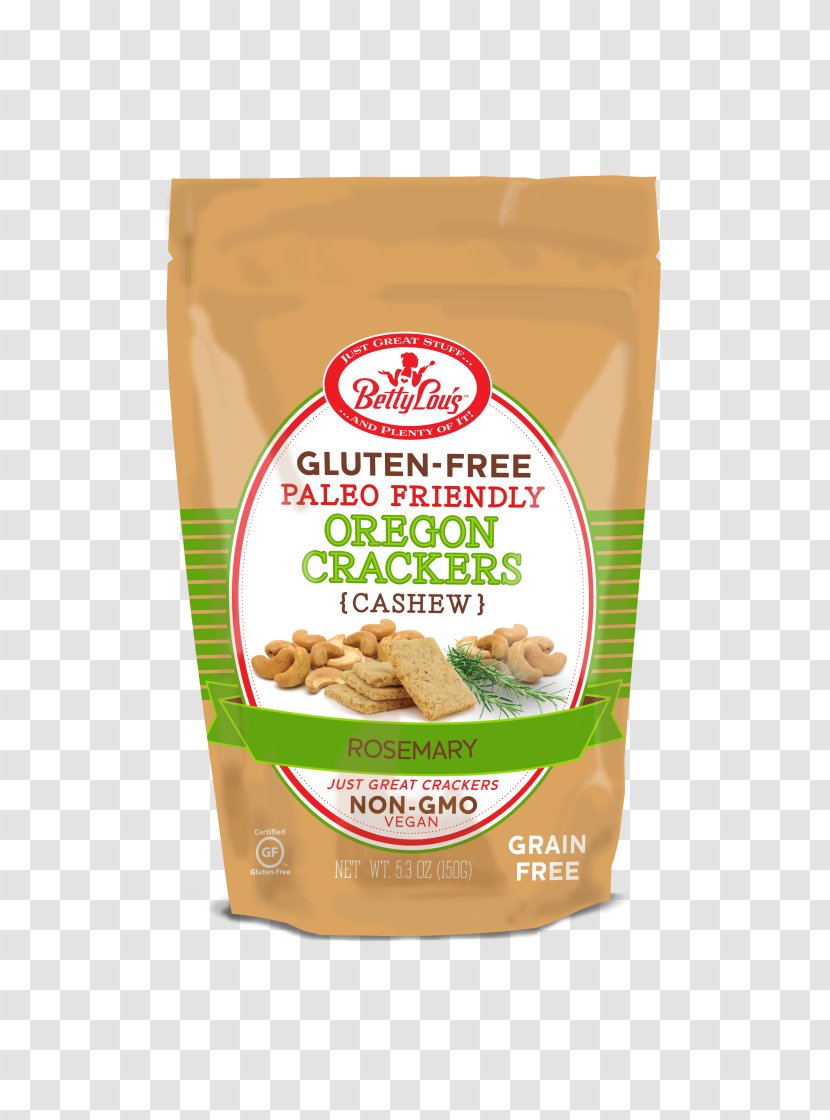 Vegetarian Cuisine Cracker Snack Nut Flavor - Glutenfree Diet - Bread Transparent PNG
