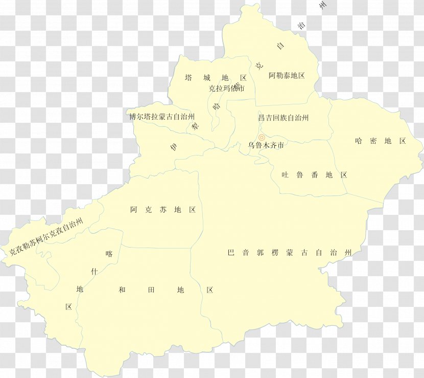 Map Area - Xinjiang Vector Transparent PNG