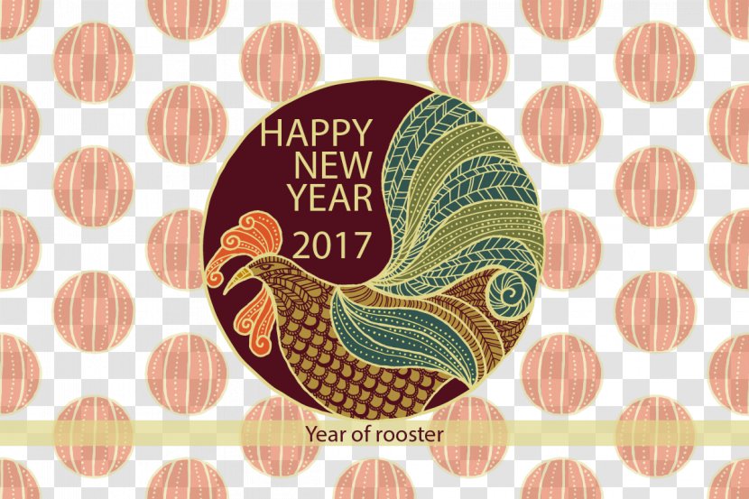 Rooster Paper Chinese New Year - Years Day - Retro Big Cock Card Transparent PNG