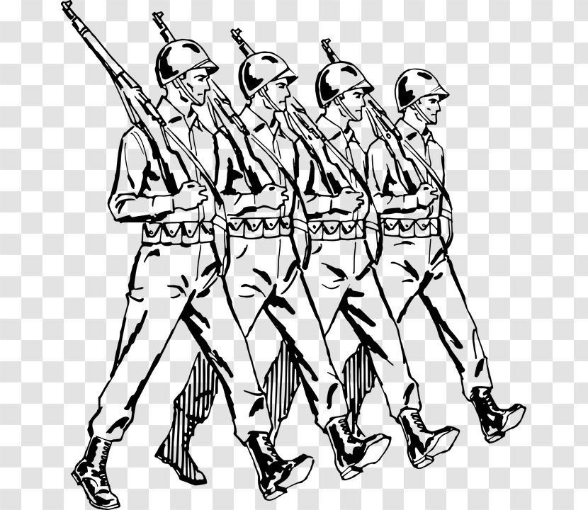 Marching Soldier Clip Art - Can Stock Photo Transparent PNG