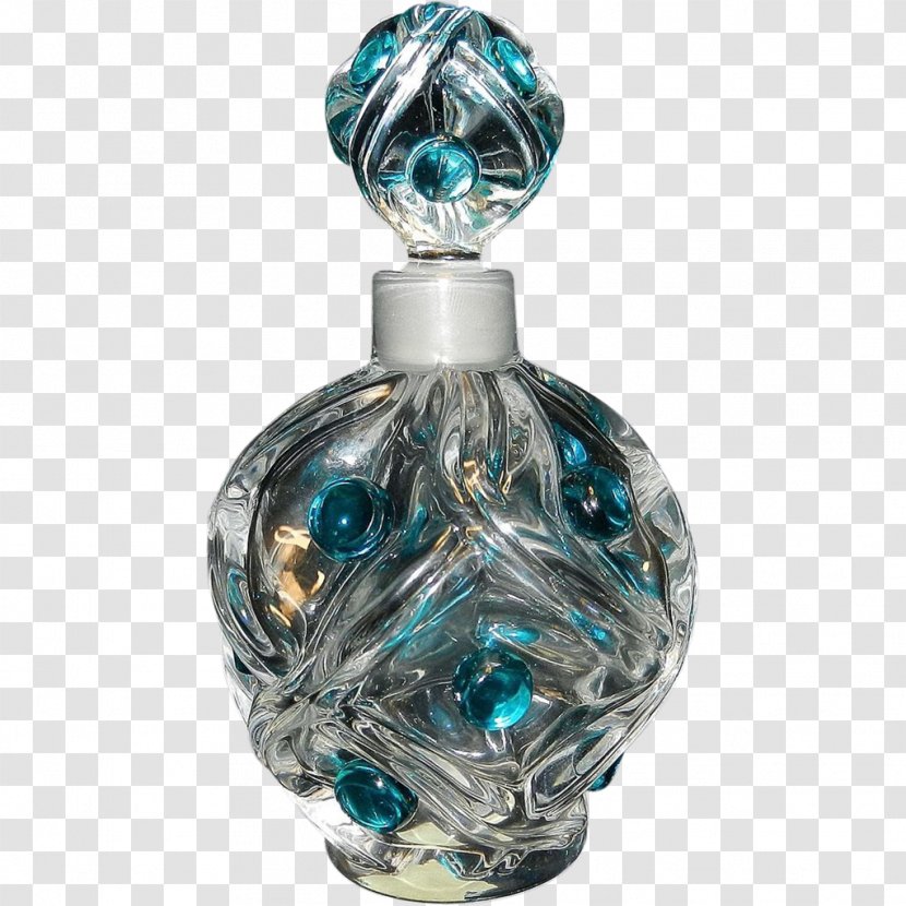 Glass Bottle Cobalt Blue Perfume Crystal Transparent PNG