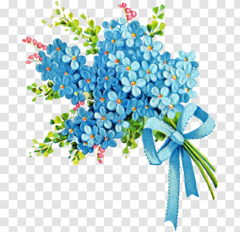 Floral Design Flower Bouquet Clip Art Cut Flowers - Blue - Bluebonnet Drawing Download Transparent PNG