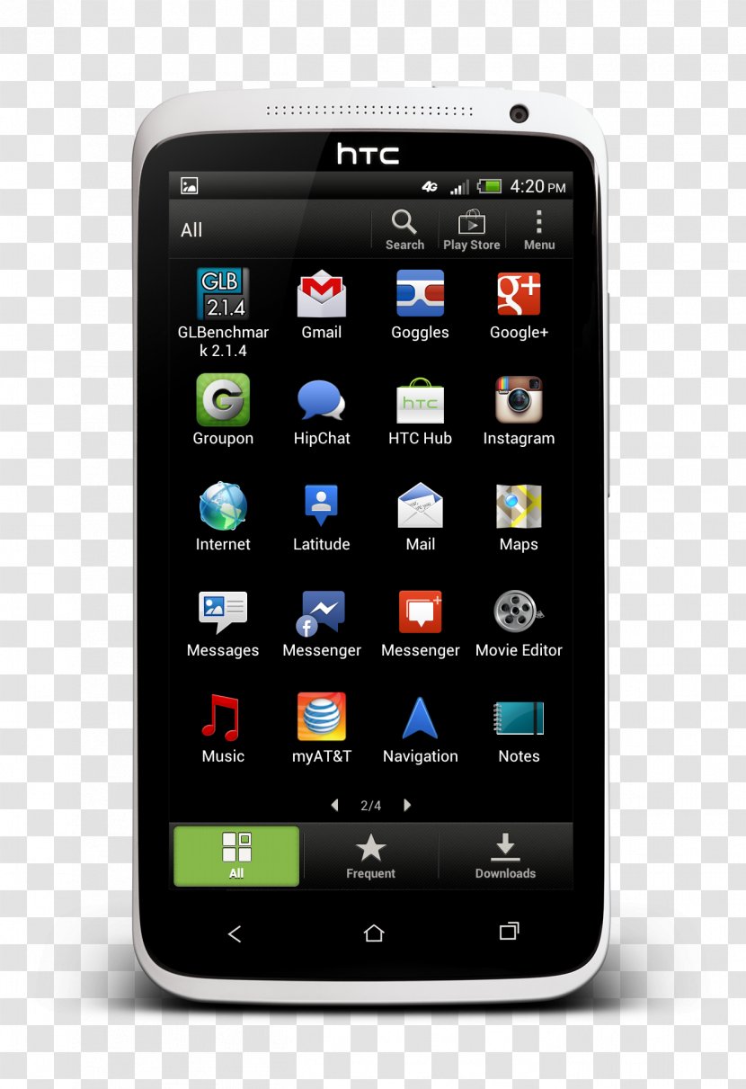 Feature Phone Smartphone HTC One X Handheld Devices - Communication Device Transparent PNG