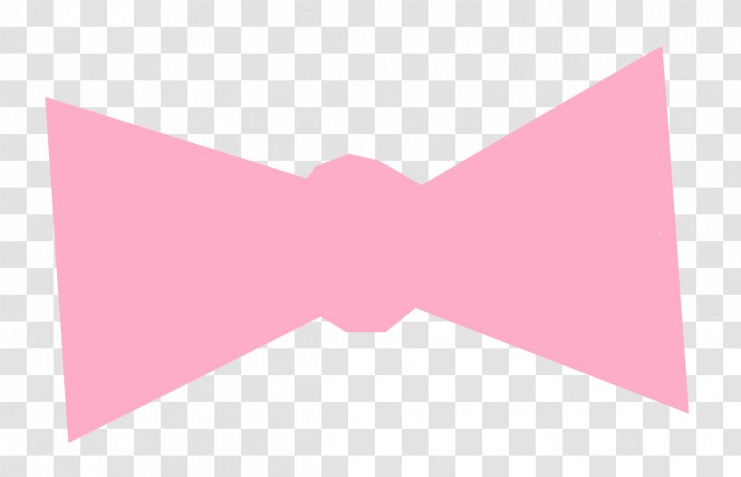 Bow And Arrow Tie Necktie - Pink Ribbon Transparent PNG