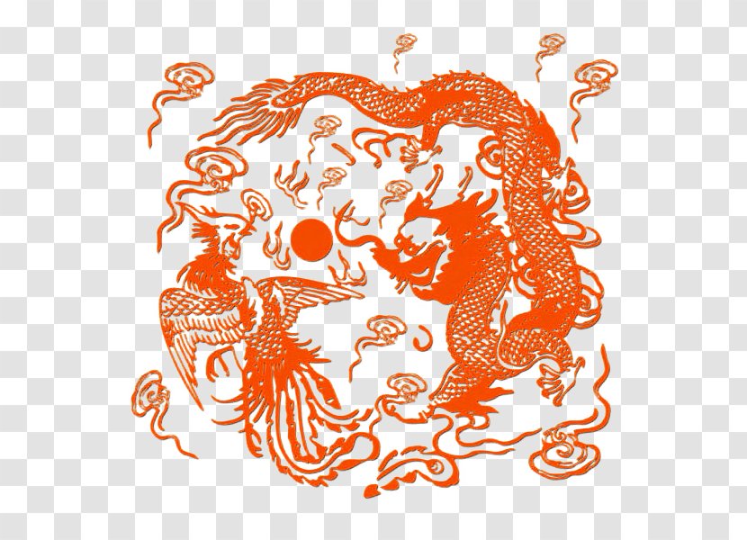 Fenghuang Chinese Dragon Icon Transparent PNG