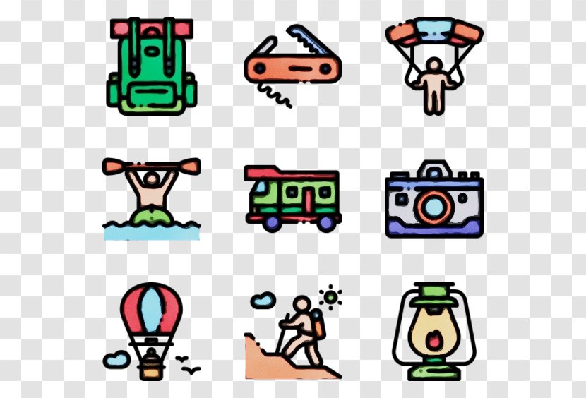 Green Clip Art Line Mode Of Transport Fictional Character Transparent PNG