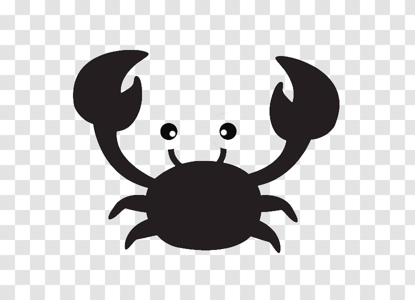 Crab Silhouette Clip Art - Black Feet Transparent PNG