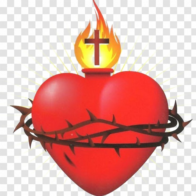 Sacred Heart Immaculate Of Mary Christianity - Watercolor - Symbol Transparent PNG