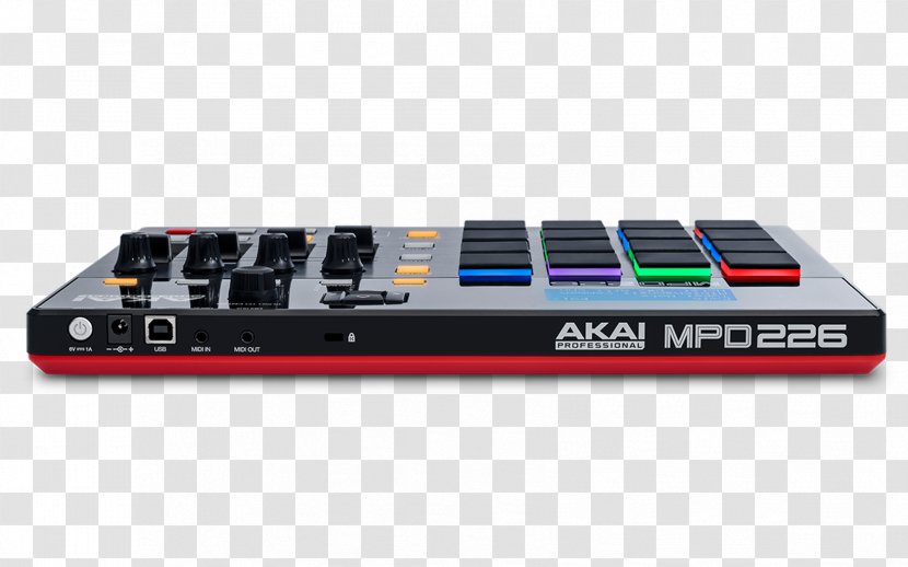 Akai MPD226 MPC MIDI Controllers - Silhouette - Musical Instruments Transparent PNG