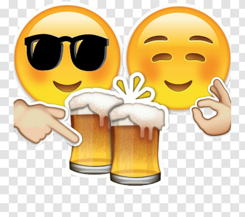 Beer Glasses Emoji Alcoholic Drink Bottle Transparent PNG