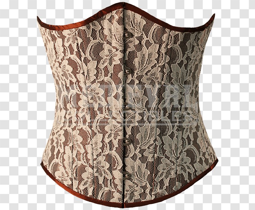 Corset Bodice Waist Cincher Busk Bustier - Silhouette - Silk Material Transparent PNG