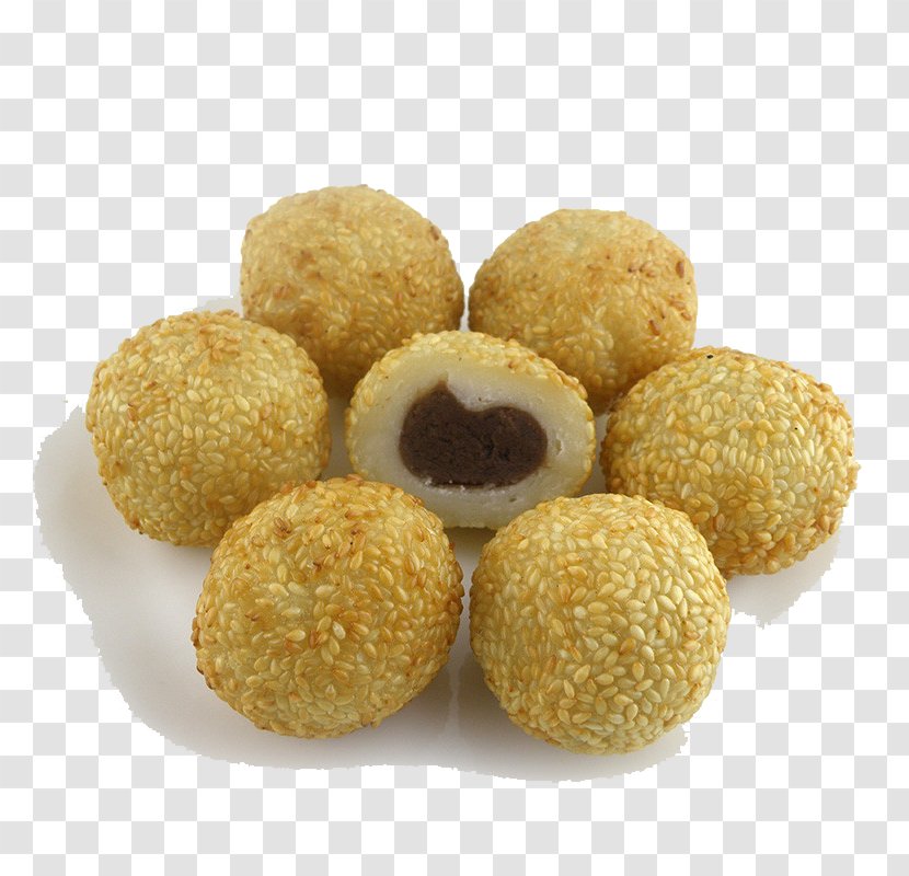 Korokke Jian Dui Arancini Croquette Pasta - Frozen Food Fried Sesame Balls Bean Paste Transparent PNG