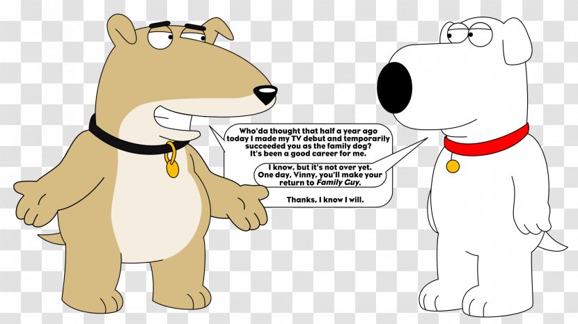 Brian Griffin Cat Tail Wagging By Dogs German Shepherd - Family Guy Transparent PNG
