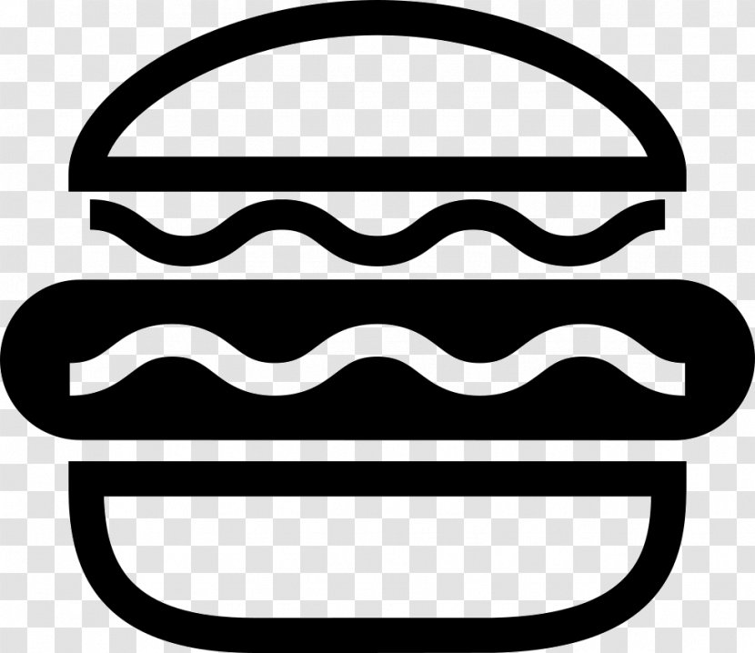 Hamburger Button - Text - Black And White Transparent PNG