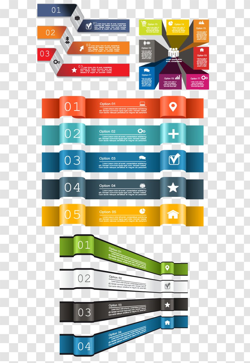 Chart Infographic - Template - Creative Business Material Transparent PNG