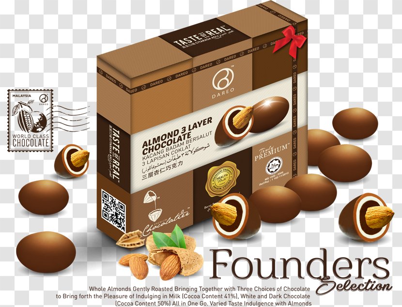 Dareo Food Sdn Bhd Praline Chocolate Tiramisu - Ingredient - Square Box Transparent PNG