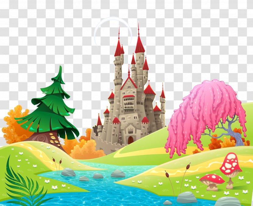 Castle Cartoon Drawing Illustration - Stock Photography - Fairy Tale World Transparent PNG
