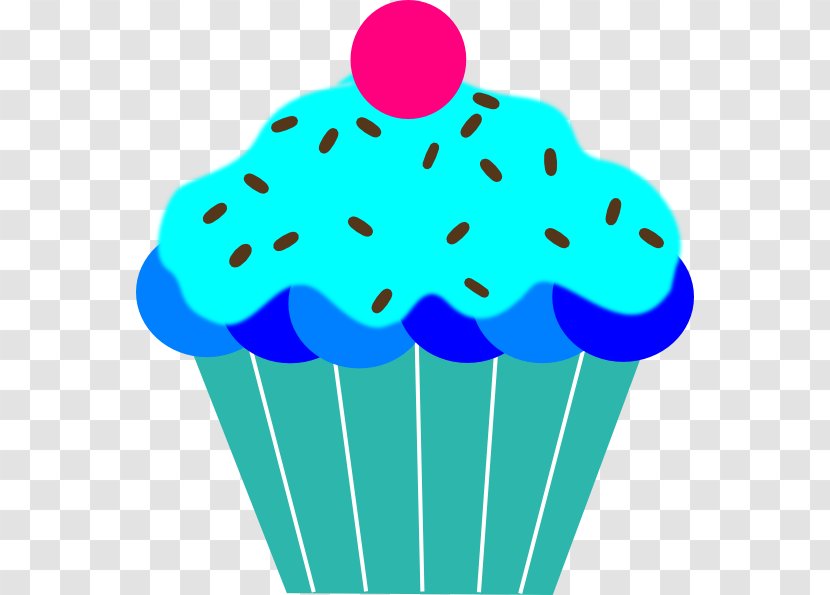 Cupcake Frosting & Icing Clip Art - Turquoise - Cake Transparent PNG