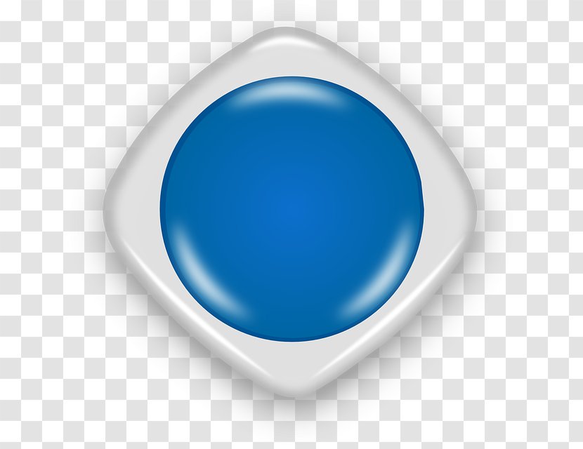 Button Clip Art - Blue - Round Transparent PNG