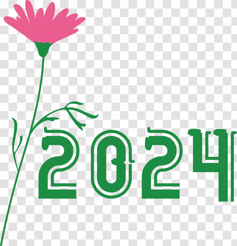 Flower Logo Green Text Happiness Transparent PNG
