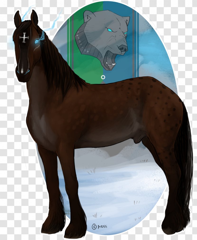 Mane Foal Mare Mustang Stallion - Yonni Meyer - Red Blue Flames Horse Transparent PNG