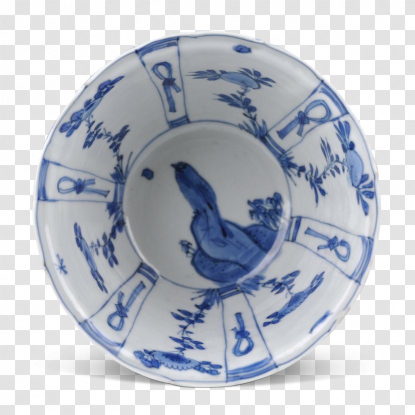 Plate Blue And White Pottery Ceramic Cobalt Porcelain - Heart Transparent PNG